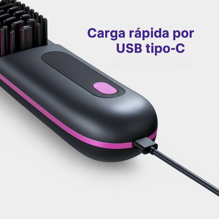 Cepillo Alisador Portátil Inalámbrico