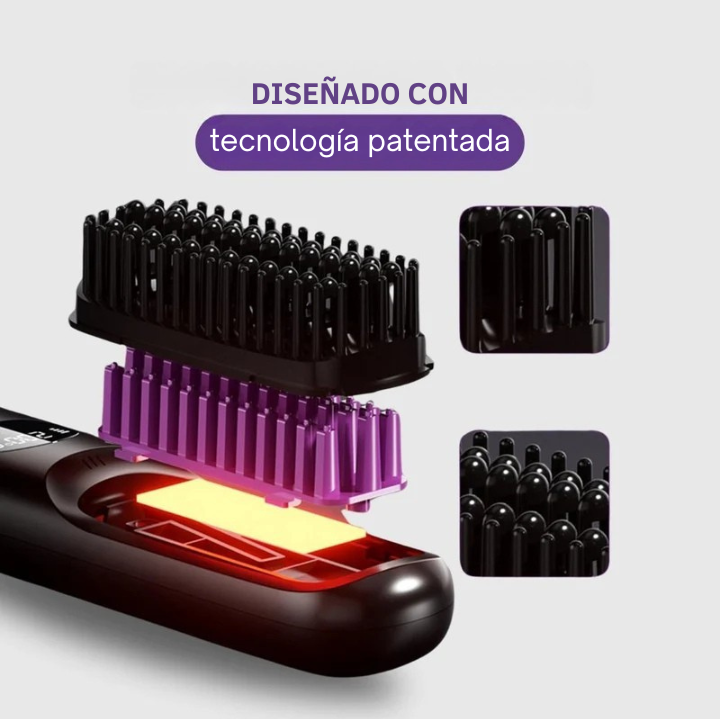 Cepillo Alisador Portátil Inalámbrico